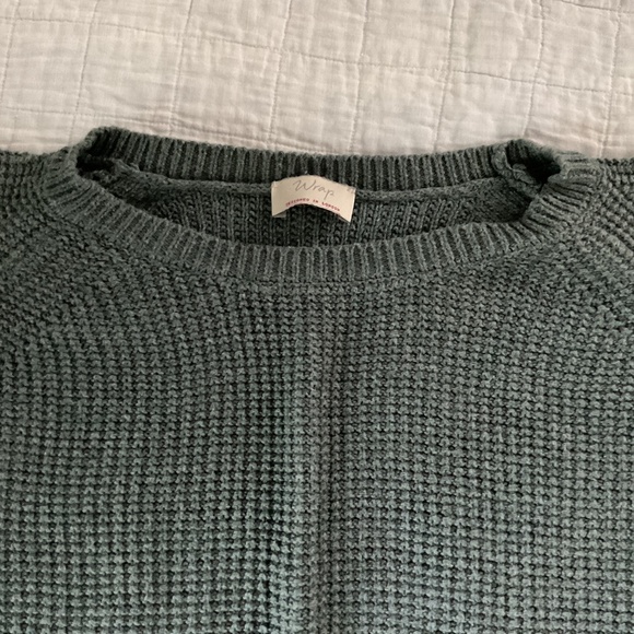 VGUC Green Cotton Sweater by Wrap London - Picture 2 of 5
